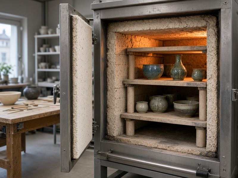 Kiln firing at Magic Canyon House